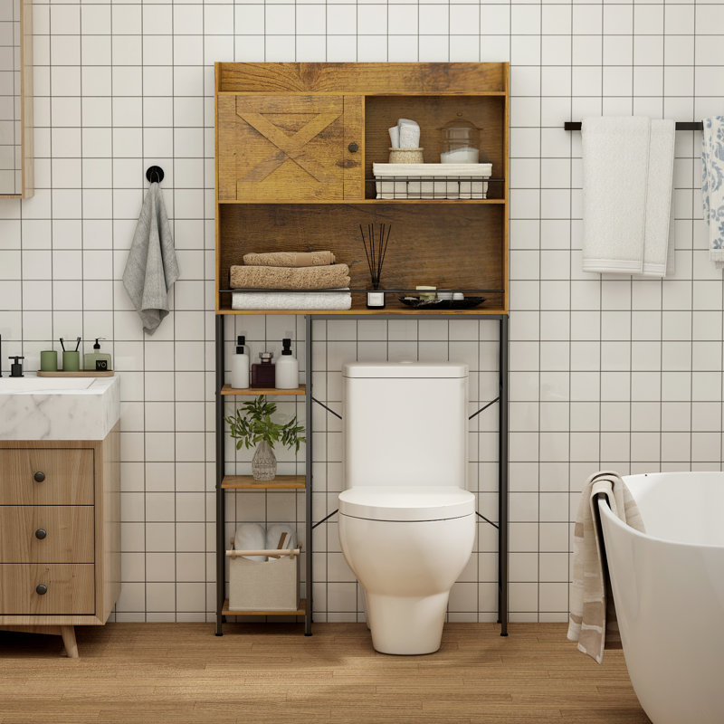 Latitude Run® FreeStanding overtheToilet Storage Wayfair